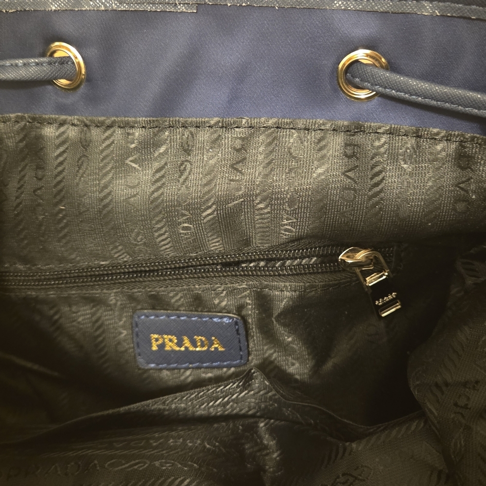 Prada Navy Nylon Blue Men And Women Backpack - Copy - Picture 3 of 16